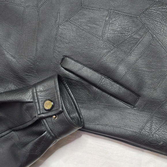 Funwear Factory vintage faux leather jacket sz Med - Picture 5 of 10